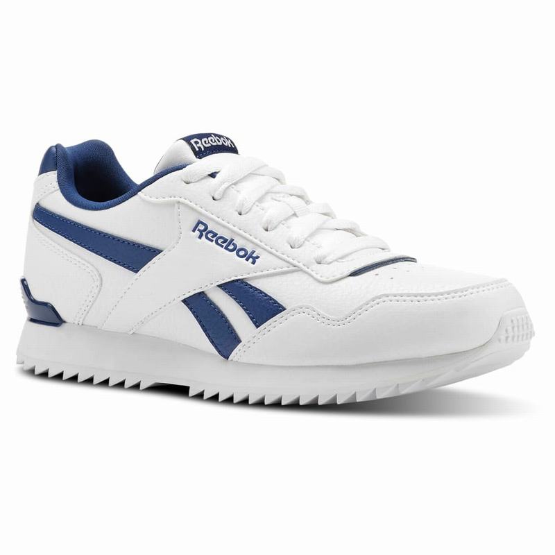 Tenisi Reebok Royal Glide Ripple Baieti Albi/Albastri Romania KL5831OB